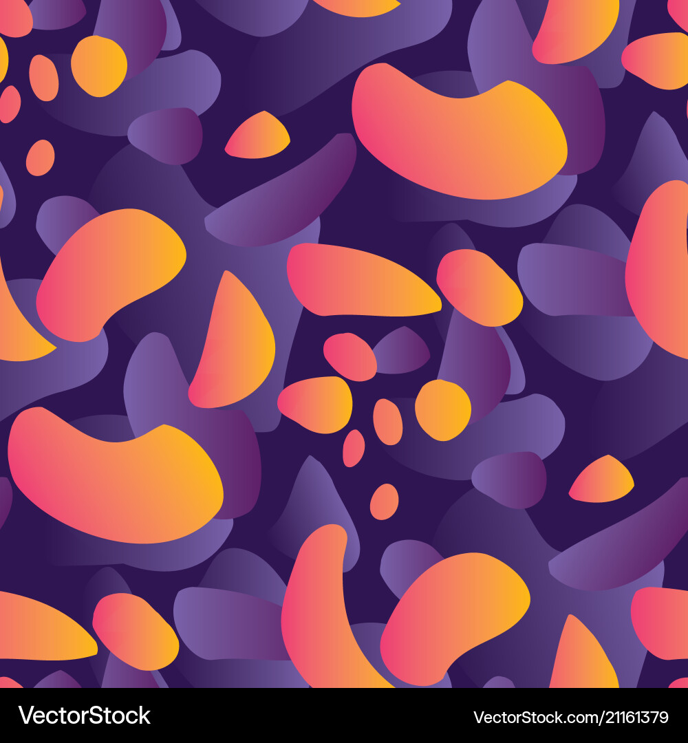 Abstract modern curve forms seamless pattern Vector Image
