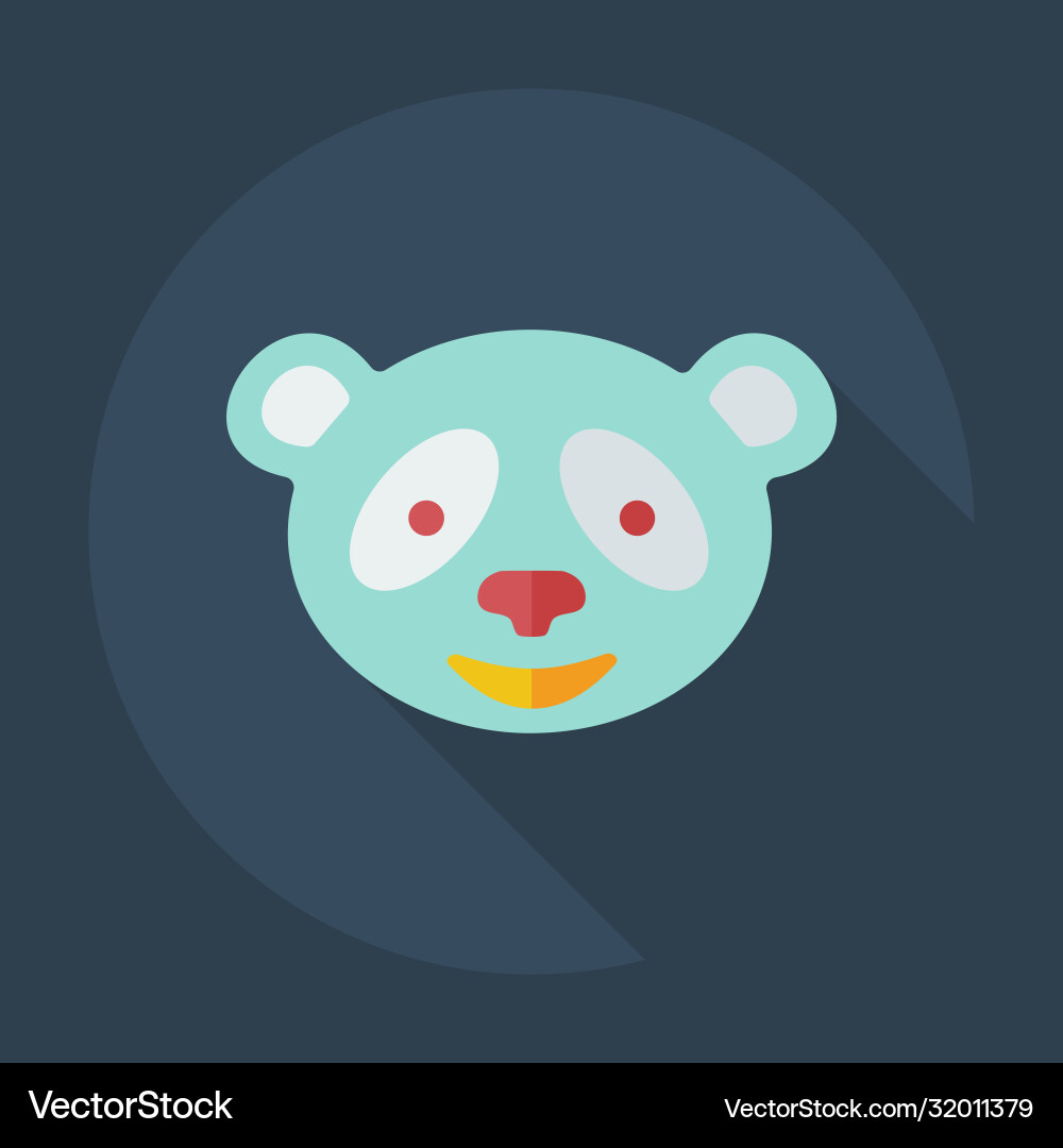 Flat modern design with shadow icons pandas Flat modern design with shadow icons pandas Vector Image