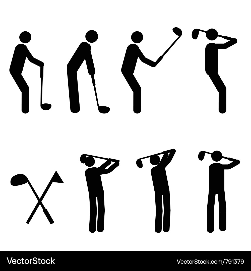 Golf Icon Set vector image