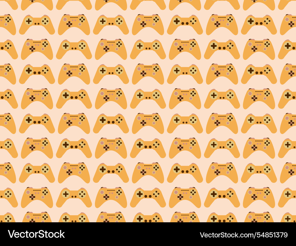 Joystick seamless pattern game controller Joystick seamless pattern game controller vector image