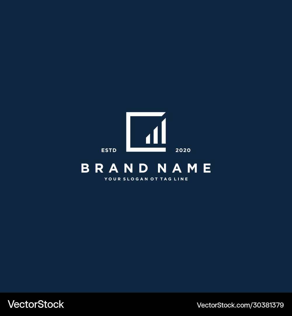 Kreativer Buchstabe c Finanzdiagramm Logo Design Kreativer Buchstabe c Finanzdiagramm Logo Design vektorbild