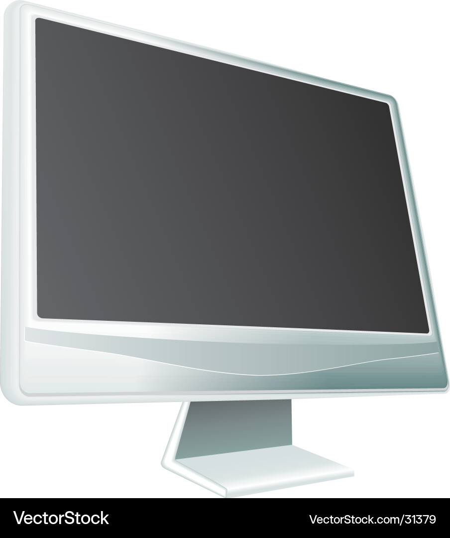 Modern Monitor Display vector image