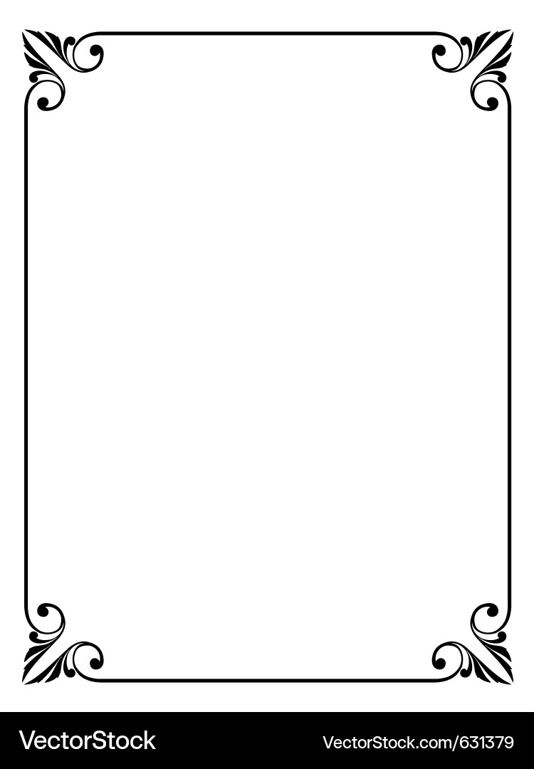 Ornate Decorative Frame vector image