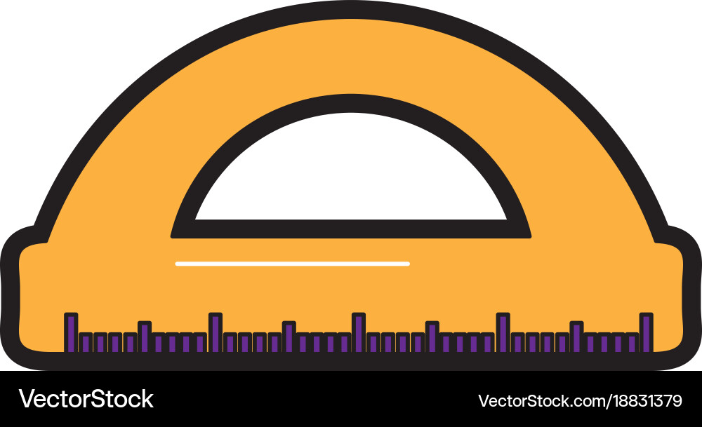 Ruler math measuring icon image Vector Image