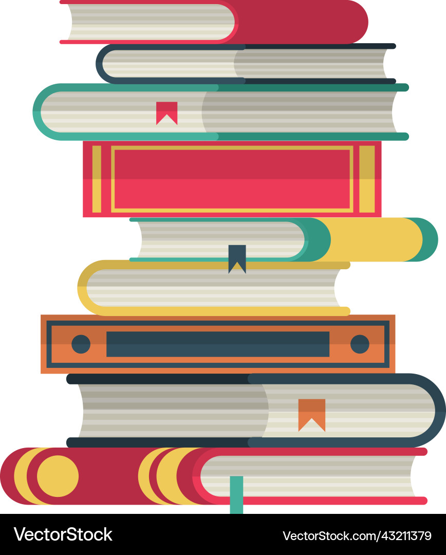 Stapel von Büchern mit Lesezeichen Forschungssymbol Stapel von Büchern mit Lesezeichen Forschungssymbol vektorbild