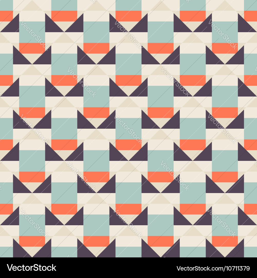Triangular Color Block Pattern vector image