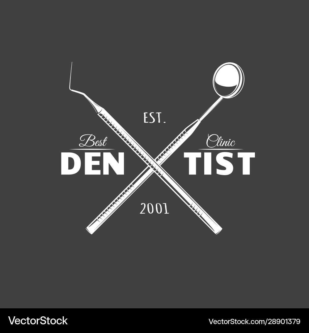Vintage Dental-Label Vintage Dental-Label vektorbild