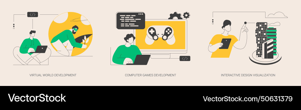 Web programming abstract concept Web programming abstract concept vector image