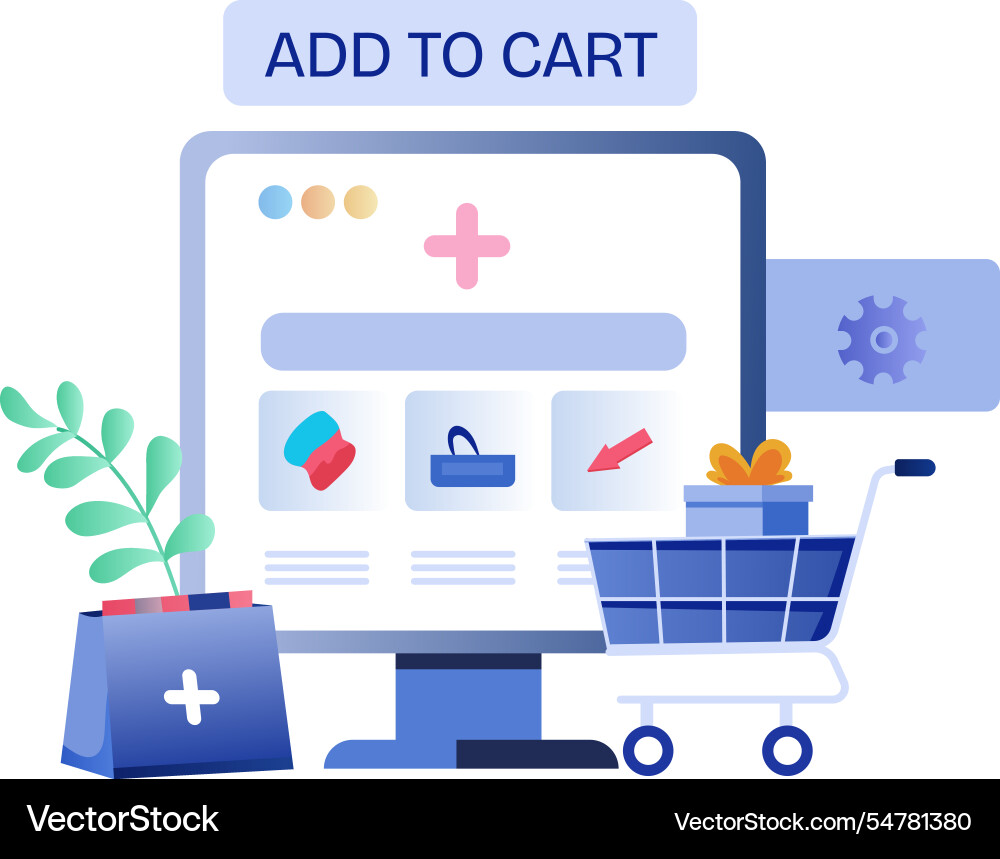 Add to cart vector image