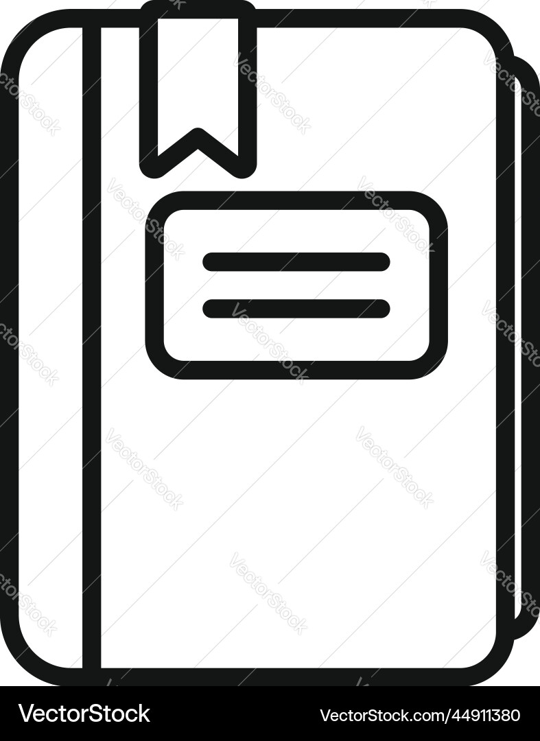 Data folder icon outline web contact Data folder icon outline web contact vector image