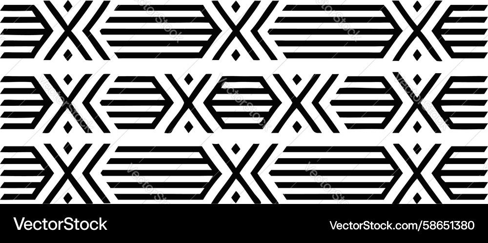 Dynamic Geometric Zigzag Border Vector Image