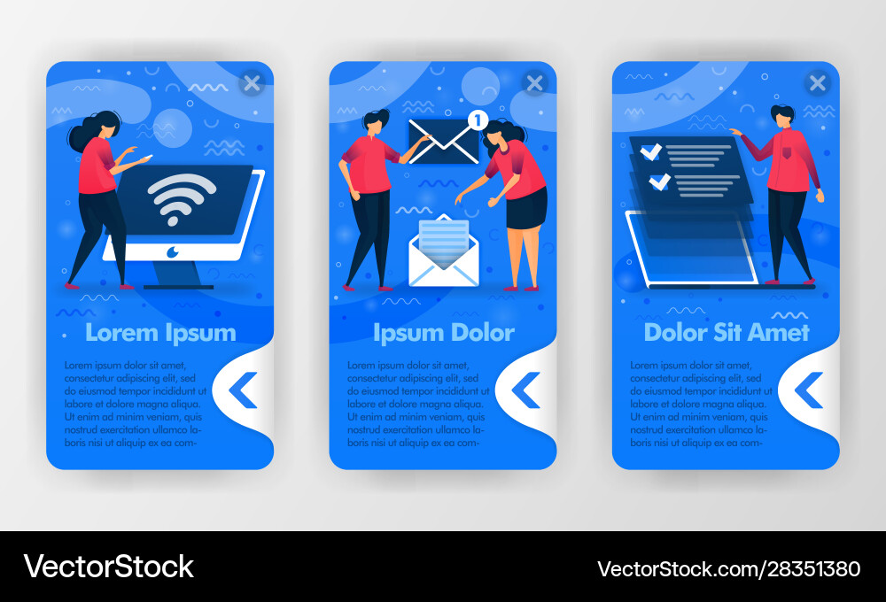 Mobile business apps introduction to work Mobile business apps introduction to work Vector Image