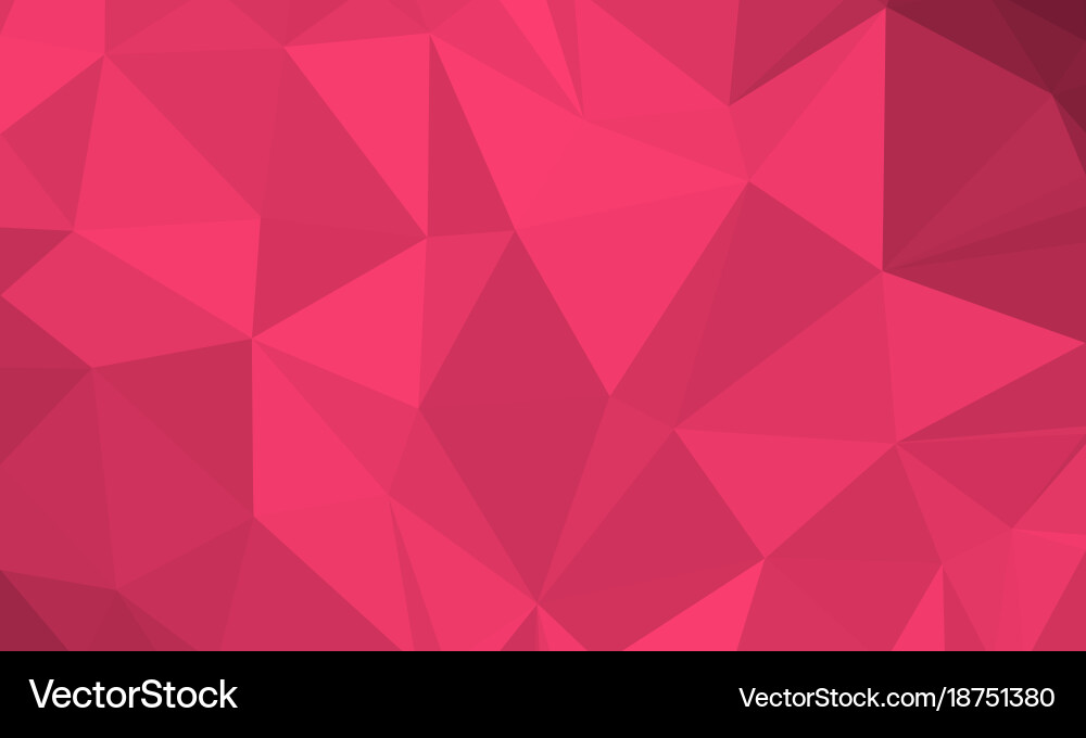 Ruby low poly background vector image