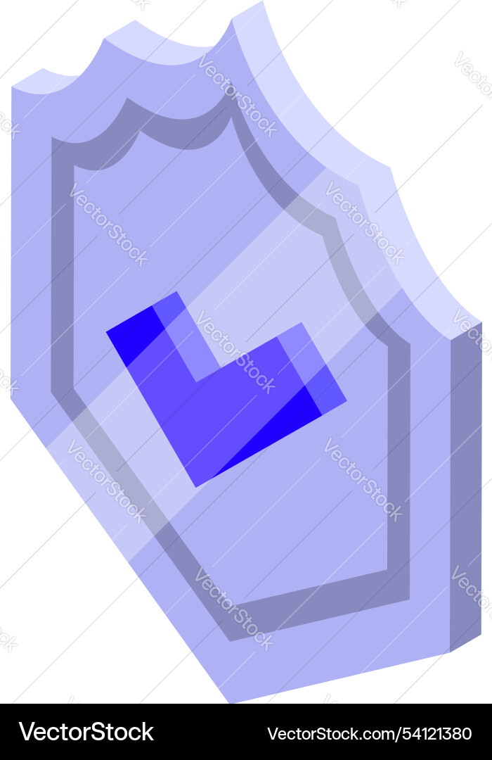 Shield with check mark providing security Shield with check mark providing security vector image