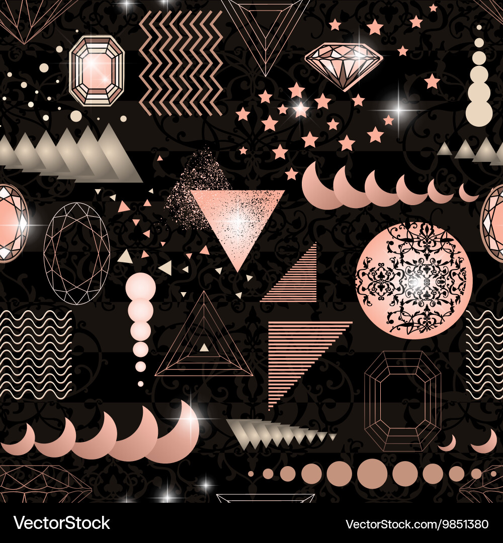 Trendy modern seamless pattern with abstract Vector Image