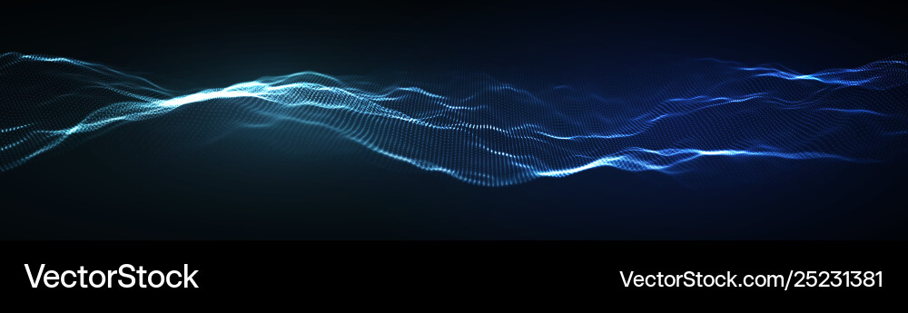 Abstract 3D Grid Technology Background vector image
