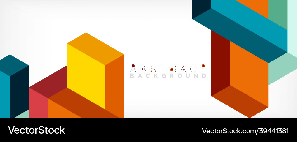 Abstract background 3d cubes cubic elements Abstract background 3d cubes cubic elements vector image