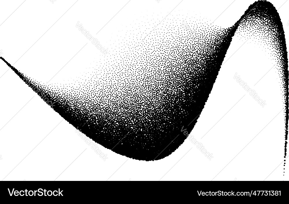 Abstract background with wave of scattered dots Abstract background with wave of scattered dots vector image