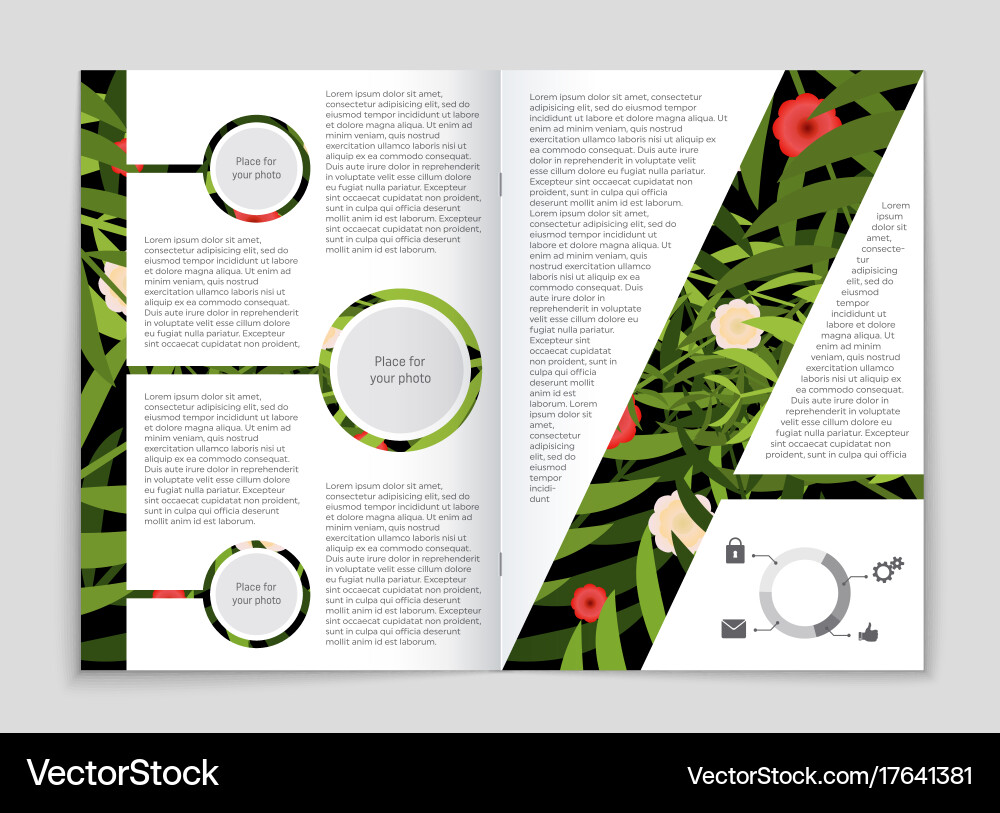 Abstract layout background set for art vector image