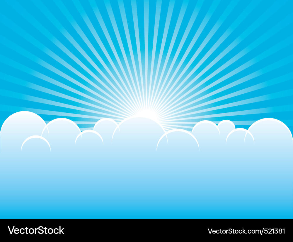 Blue sky Royalty Free Vector Image - VectorStock