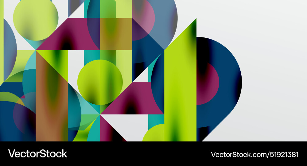 Circles and shadows colorful round elements Circles and shadows colorful round elements vector image