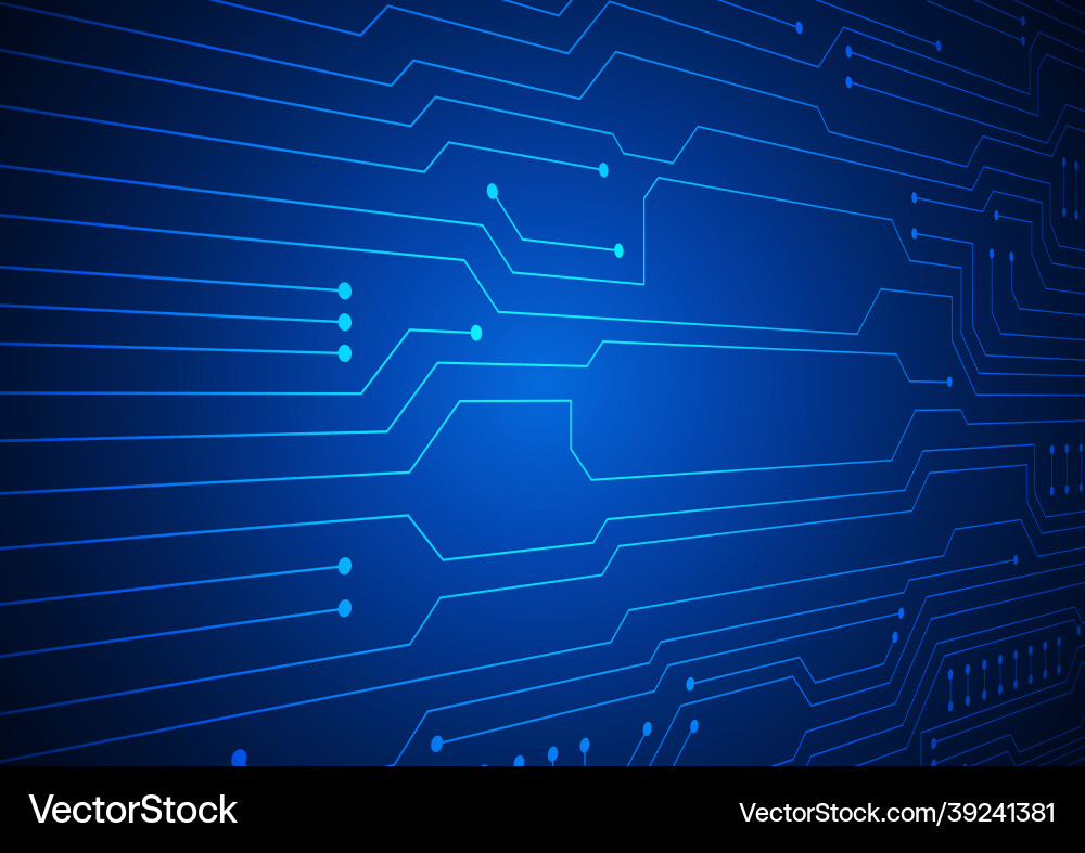Circuit technology background with hi-tech digital Vector Image