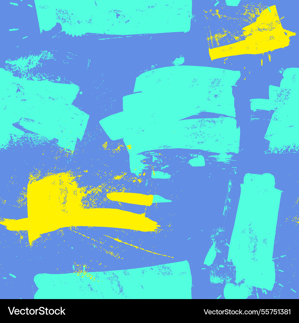 Creative seamless pattern with brush strokes Vector Image