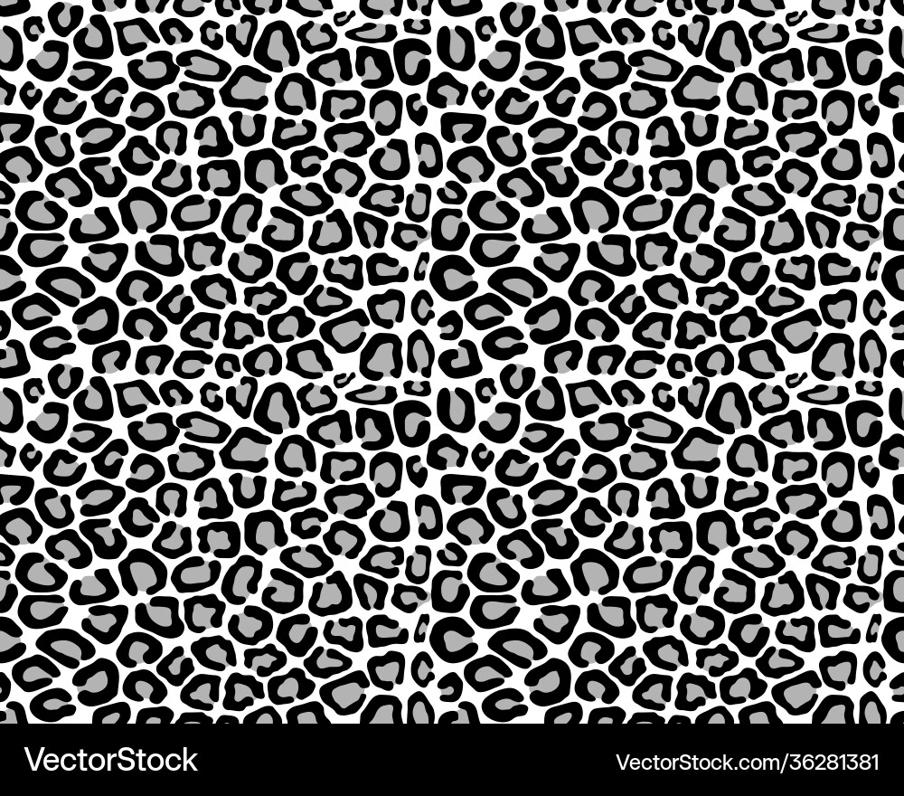 Leopard Print Seamless Pattern vector image
