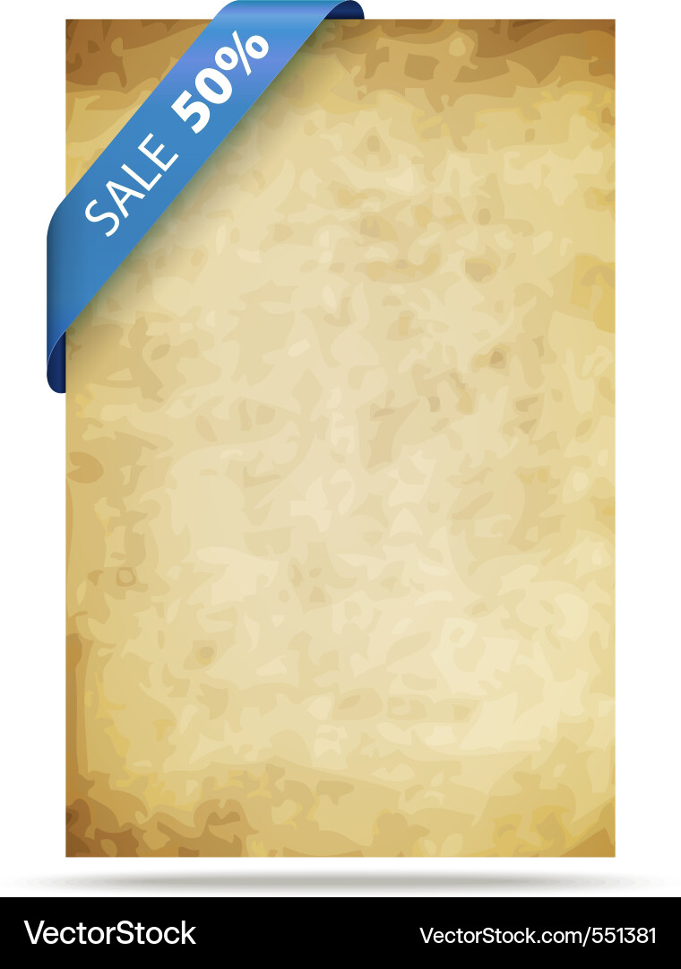 Old paper background with strip Vector Image