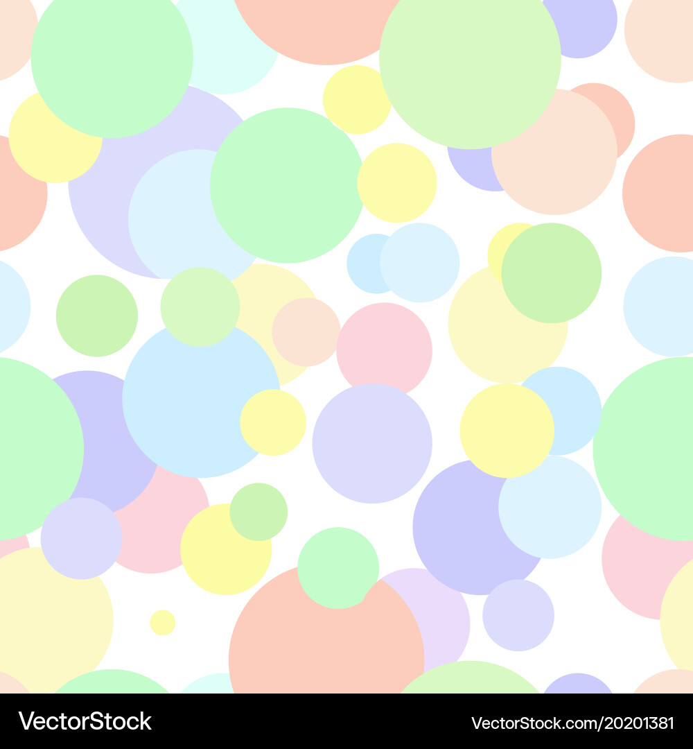 Seamless pattern in colored abstract circles Vector Image