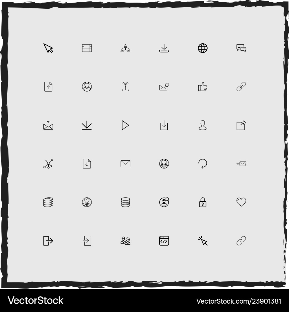Web einfache lineare Icons Set Web einfache lineare Icons Set vektorbild