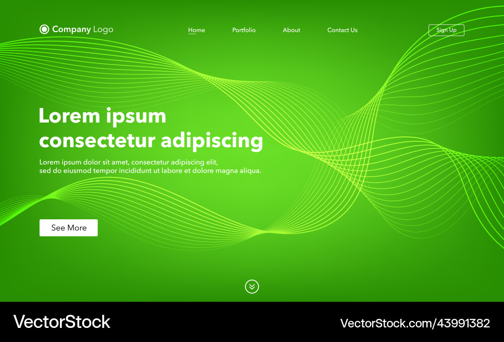 Abstract background website landing page template Abstract background website landing page template vector image