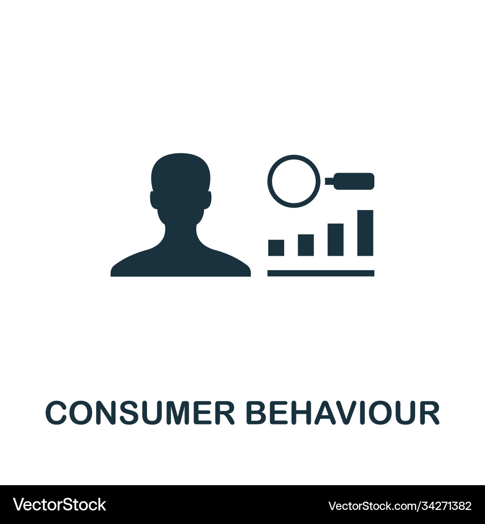 Consumer behaviour icon simple element from Consumer behaviour icon simple element from vector image