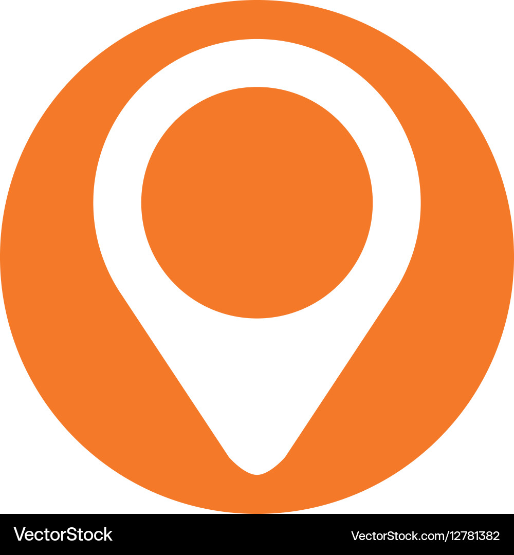 Gps pin button thumbnail icon image vector image