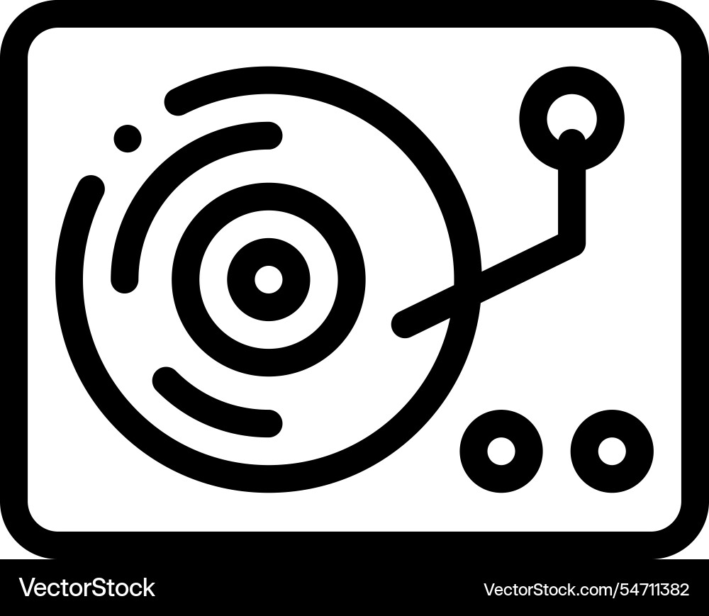 Lp icon thin linear style design isolated Lp icon thin linear style design isolated Vector Image