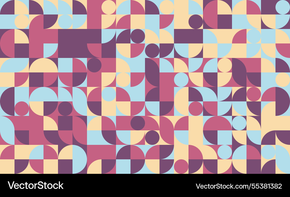 Minimal geometric design with abstract shapes vector image