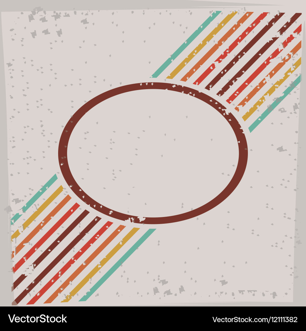 Retro background with label design vector image