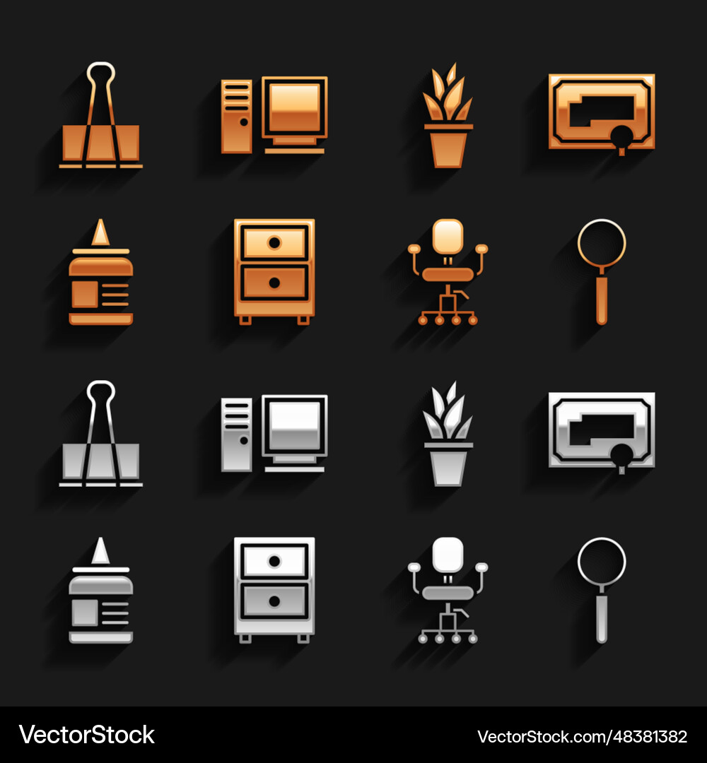 Set drawer with documents certificate template Vector Image