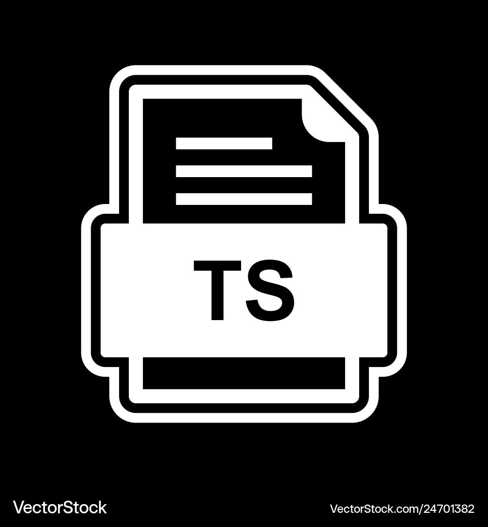 Ts file document icon Vector Image