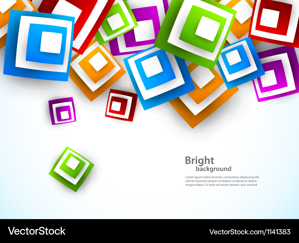 Abstract background with squares vector image