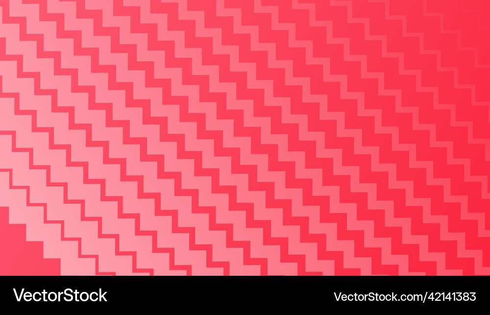 Abstract gradient red and zig zag lines vector image