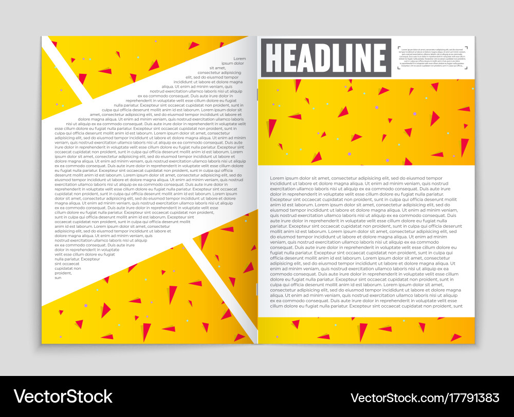 Abstract layout background set for art Vector Image