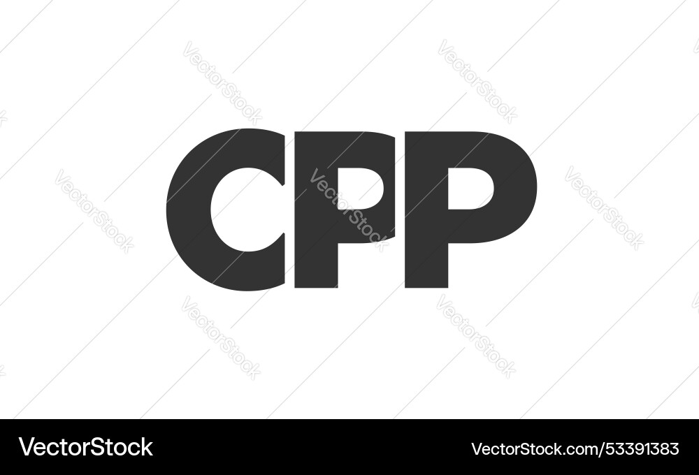 Cpp logo design template with strong and modern Cpp logo design template with strong and modern vector image