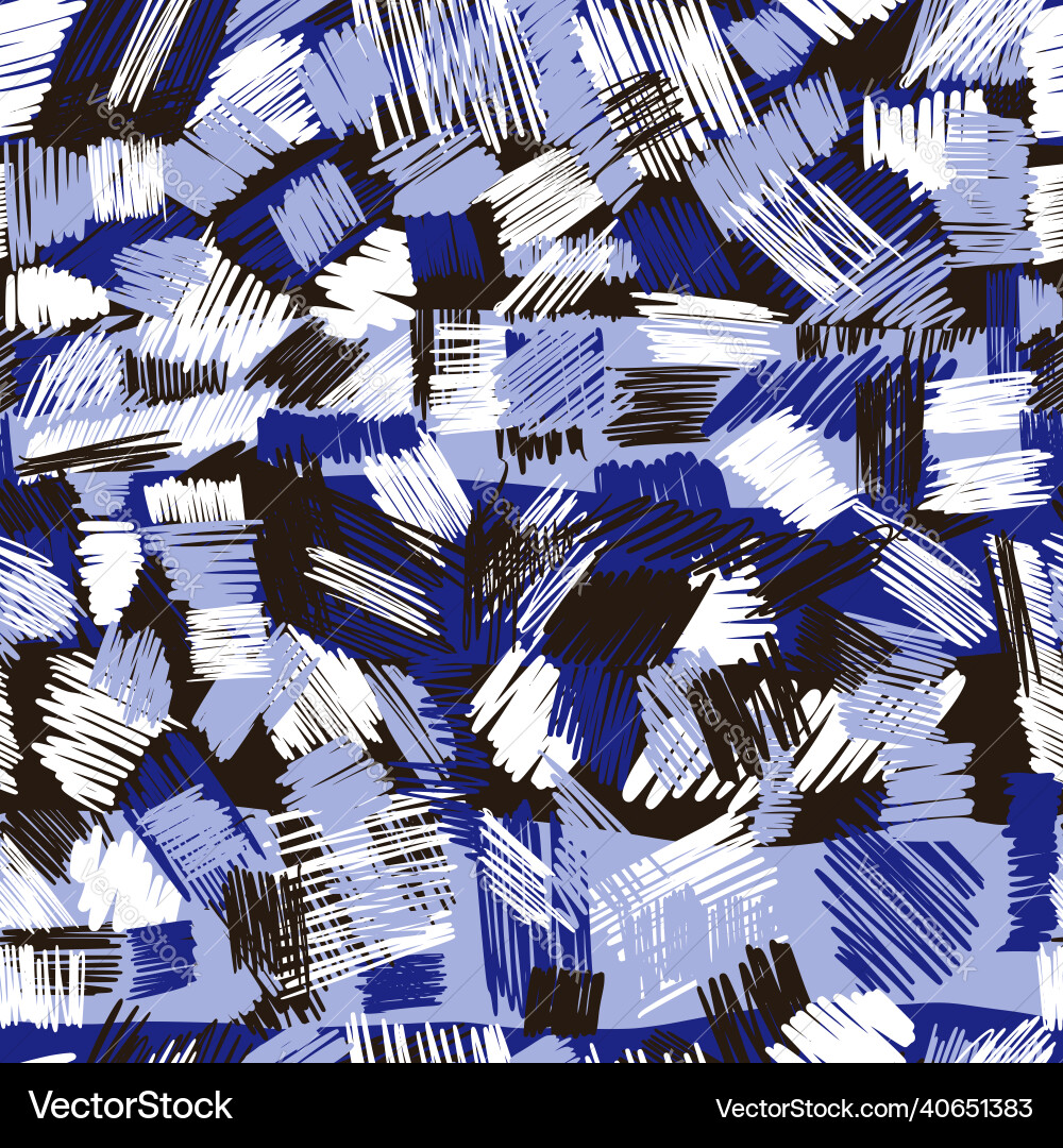 Creative scribbles seamless pattern abstract Vector Image