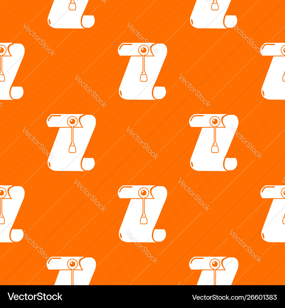 Manuscript and seal message pattern orange Manuscript and seal message pattern orange vector image