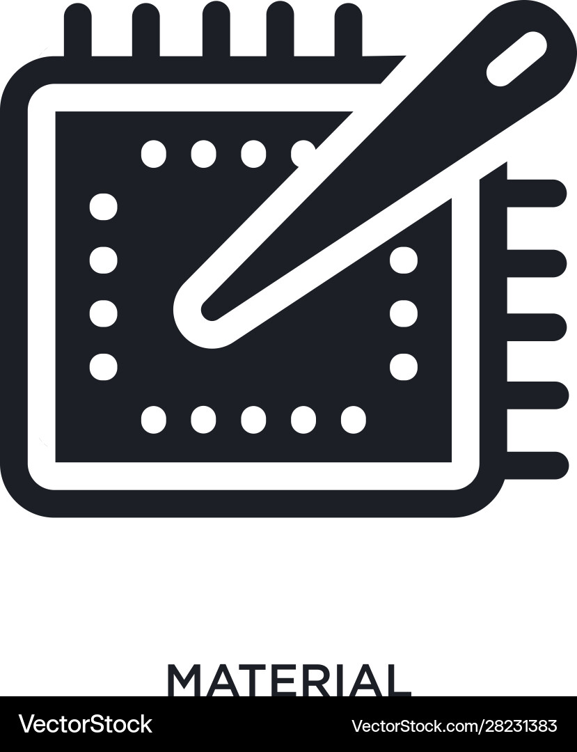 Material isolated icon simple element from sew Vector Image