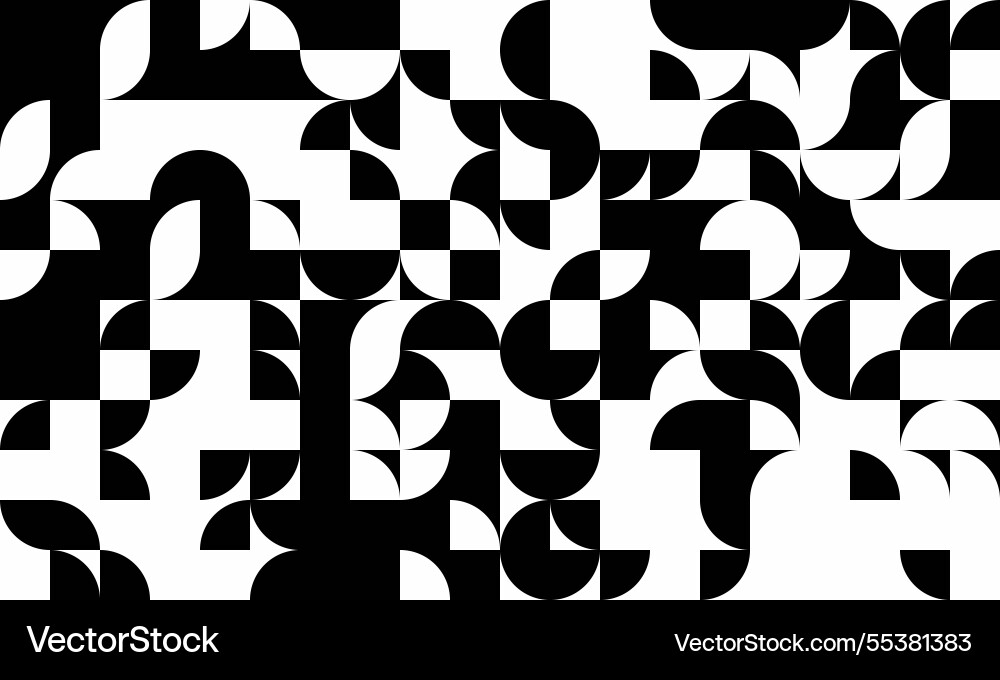 Minimal geometric design with abstract shapes vector image
