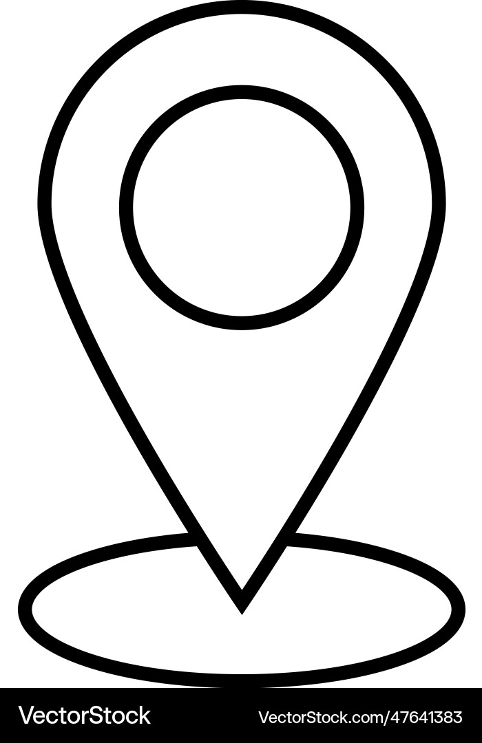Pin pointer location icon Pin pointer location icon vector image