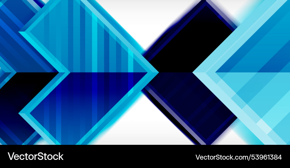 Arrow symbols created with 3d effects and line Vector Image