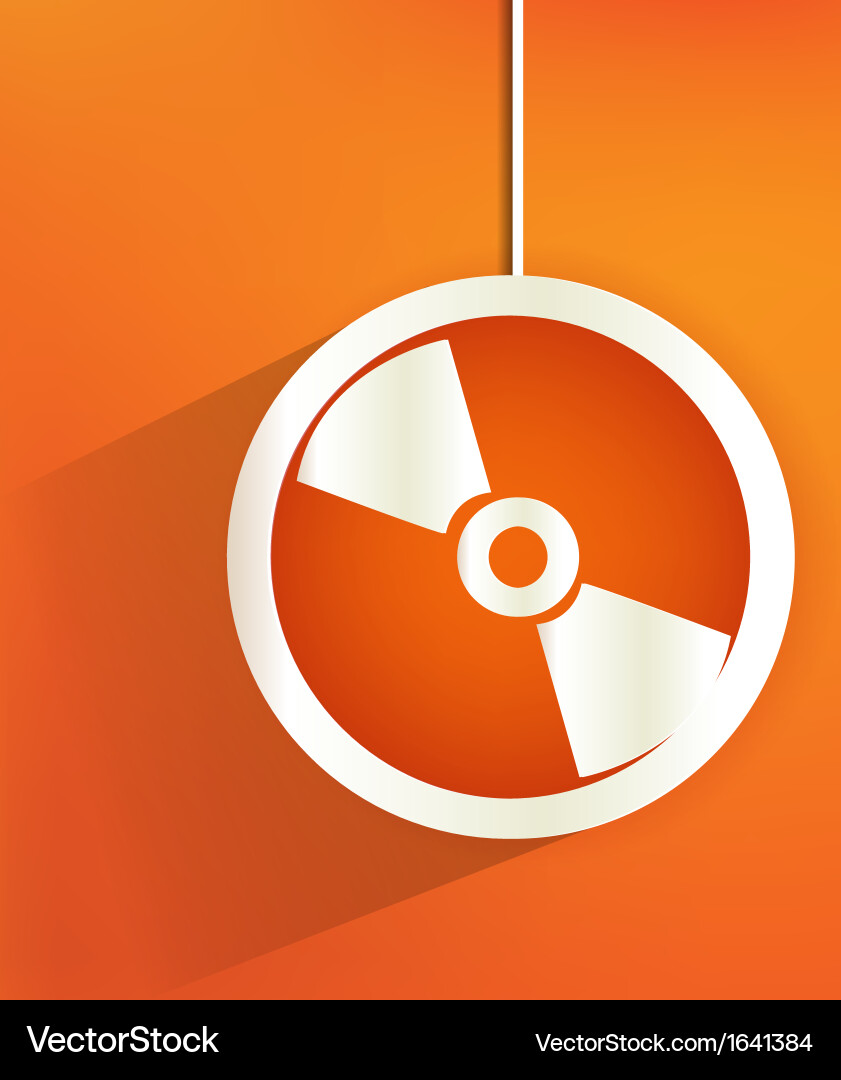 Compact disk web iconflat design Vector Image